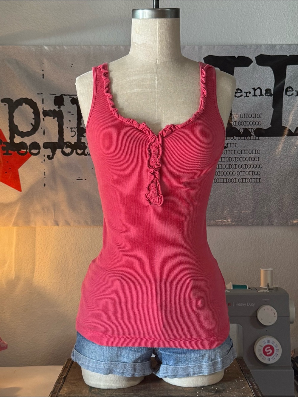 y2k SO summer ribbed tank